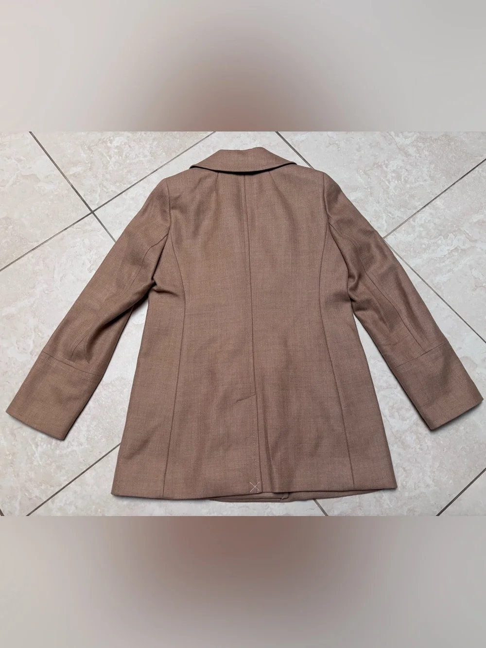 J. Crew Double-Breasted Peacoat in Taupe Brown - Picture 5 of 5